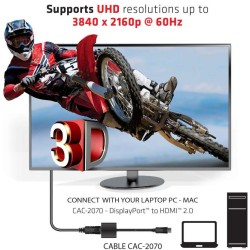 Buy Club3D DisplayPort to HDMI 2.0 3D 4K60Hz Active Adapter - Polybag in Cyprus, Nicosia, Limassol, Larnaka, Pafos