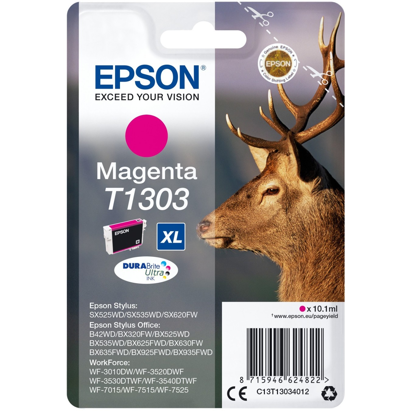 Epson - T130340 - Magenta, NEW PACKAGING — Buy in Cyprus with Fast Delivery