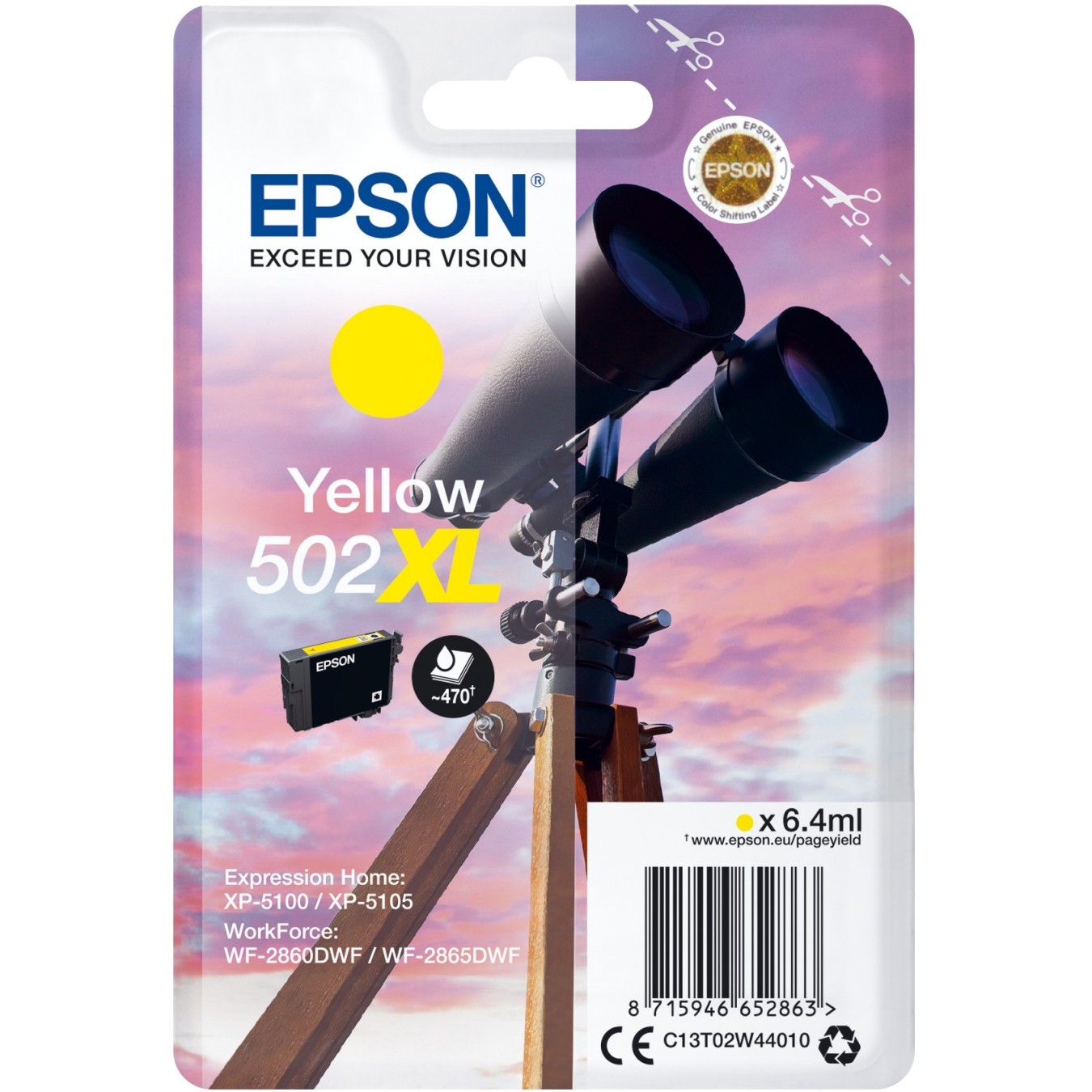 Epson 502 - C13T02W44010 - Yellow HC — Buy in Cyprus with Fast Delivery