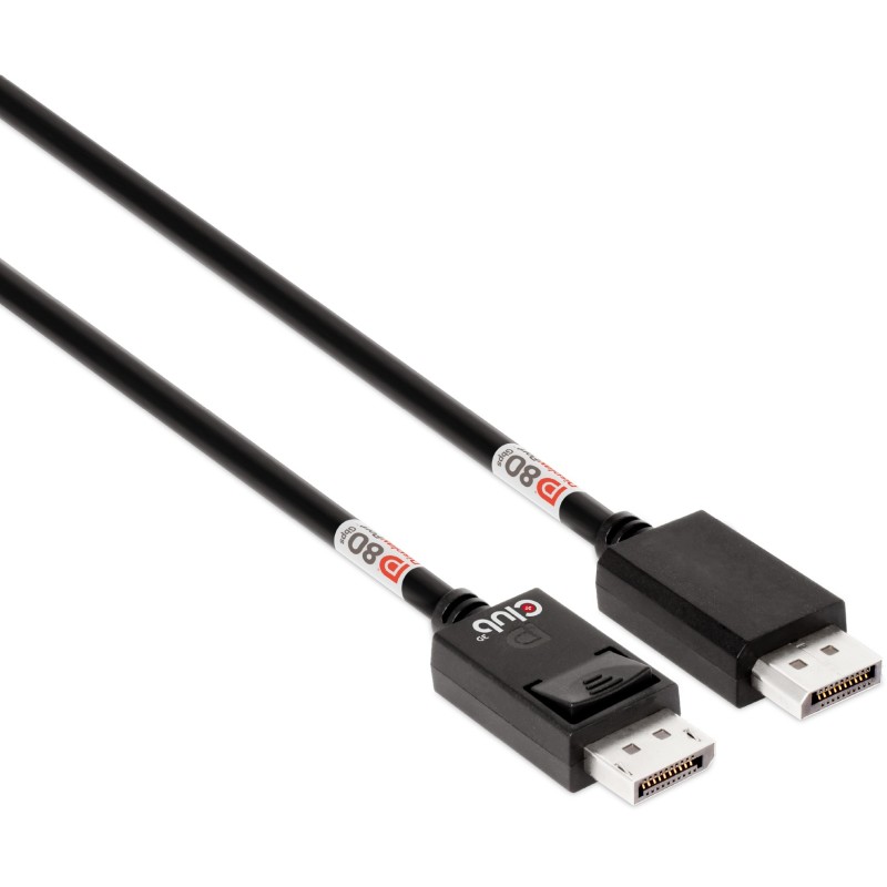 Buy Club3D DisplayPort Cable 2.1 - DP80 certified 1.6m 10K 8K 4K St St retail in Cyprus, Nicosia, Limassol, Larnaka, Pafos