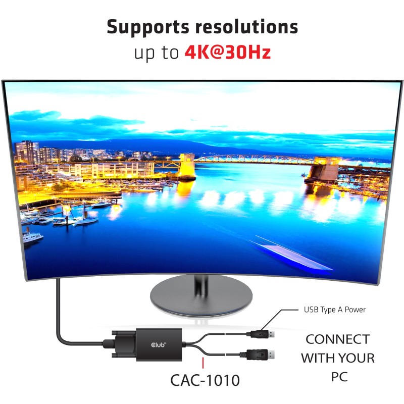 Buy Club3D Adapter DisplayPort to DVI-D - Active Dual in Cyprus, Nicosia, Limassol, Larnaka, Pafos