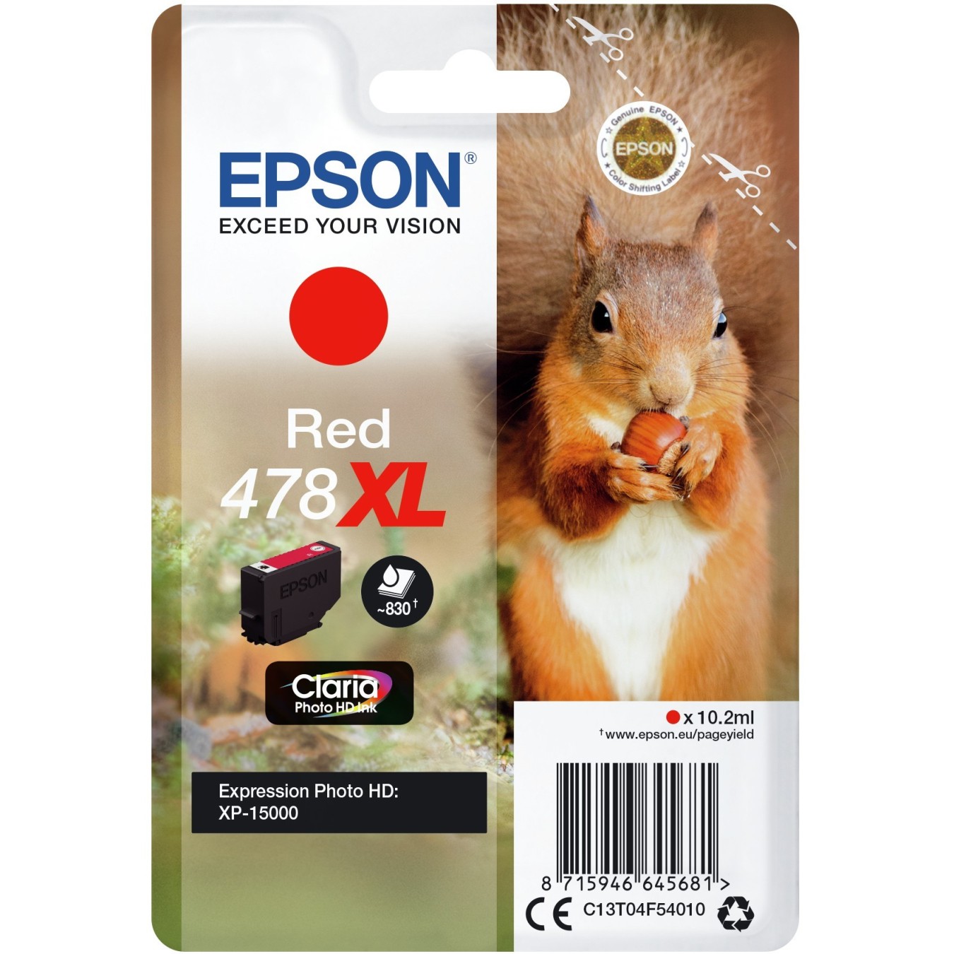Epson 478 - C13T04F54010 - red HC — Buy in Cyprus with Fast Delivery