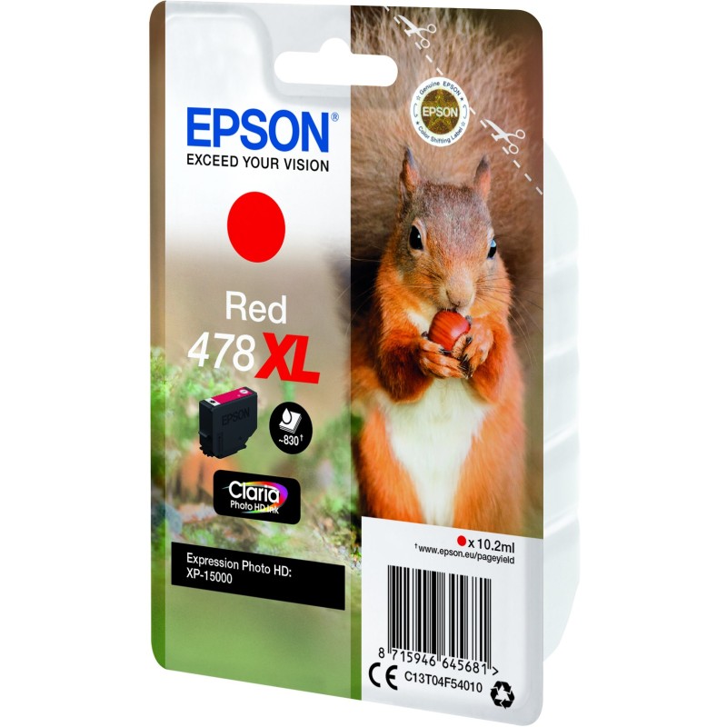 Buy Epson 478 - C13T04F54010 - red HC in Cyprus, Nicosia, Limassol, Larnaka, Pafos