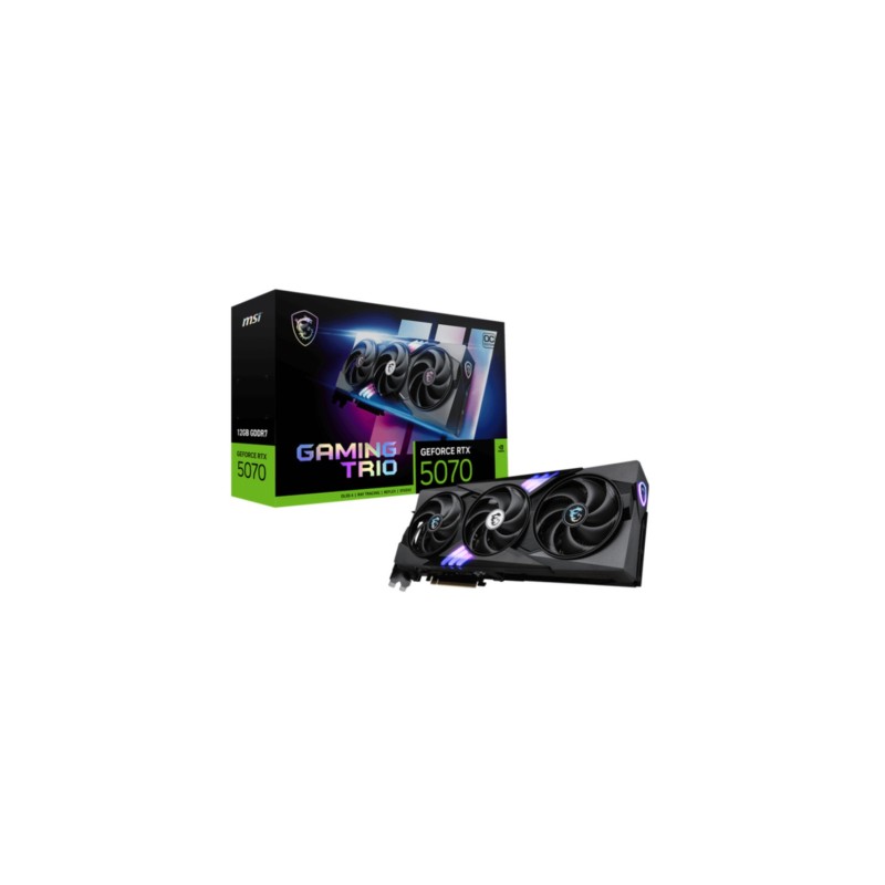 Buy MSI GeForce RTX 5070 GAMING TRIO OC - Black, 12GB GDDR7, 2610 MHz Boost, PCI... in Cyprus, Nicosia, Limassol, Larnaka, Pafos