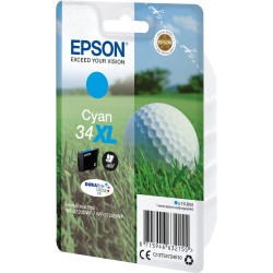 Buy Epson Golf ball Singlepack Cyan - 34XL - DURABrite Ultra Ink in Cyprus, Nicosia, Limassol, Larnaka, Pafos