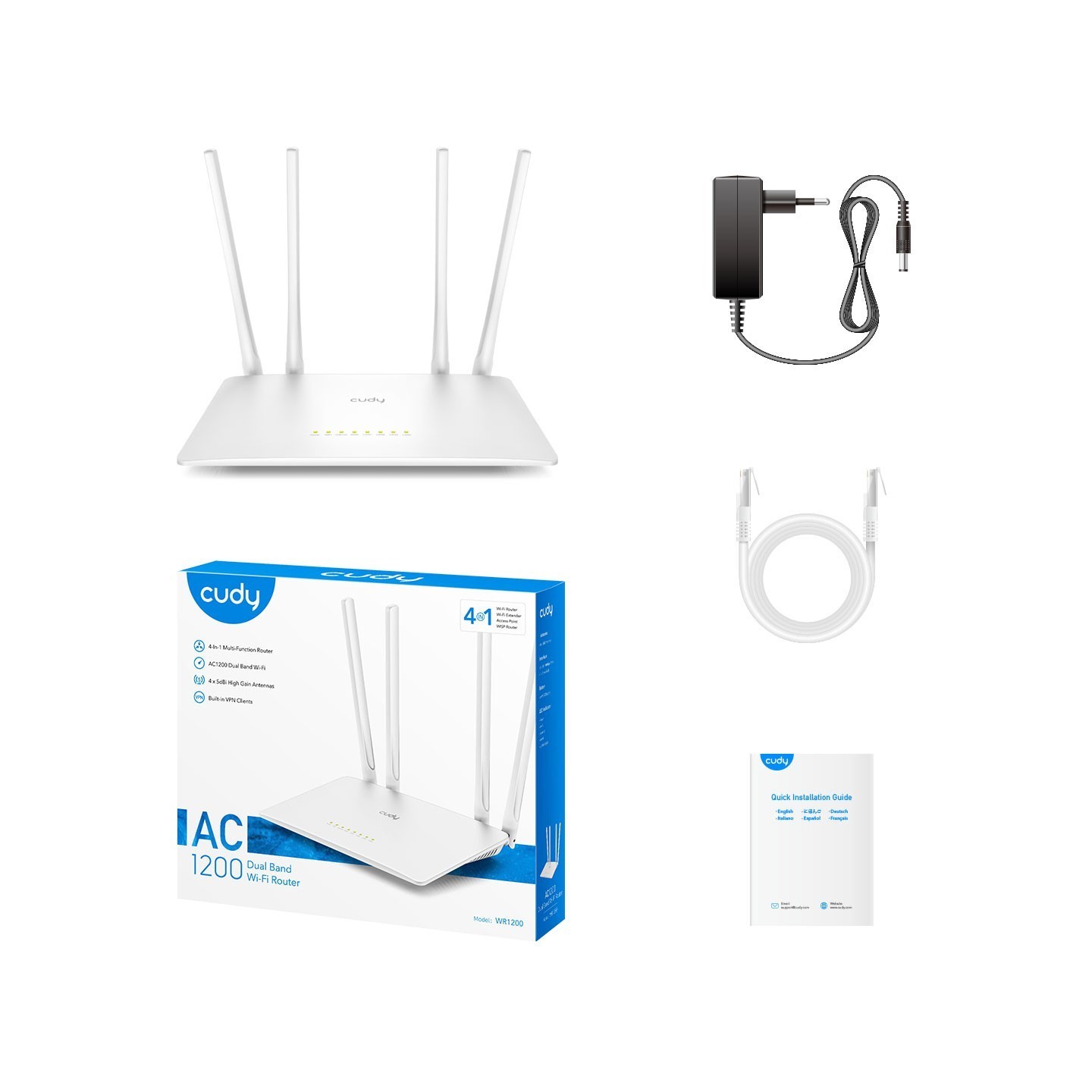 Cudy Router - AC1200 — Buy in Cyprus with Fast Delivery