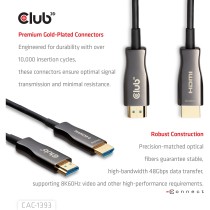 Club3D HDMI Cable A - to A 2.1 active optical 8K60Hz UHD 50 meter retail — Buy in Cyprus with Fast Delivery