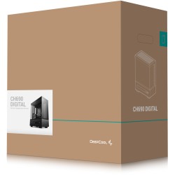 DeepCool CH690 DIGITAL Mid Tower PC Case - Black Tempered Glass ATX - R-CH690-BKDA00 (Boxed)