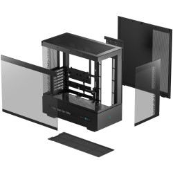 DeepCool CH690 DIGITAL Mid Tower PC Case - Black Tempered Glass ATX - R-CH690-BKDA00 (Boxed)
