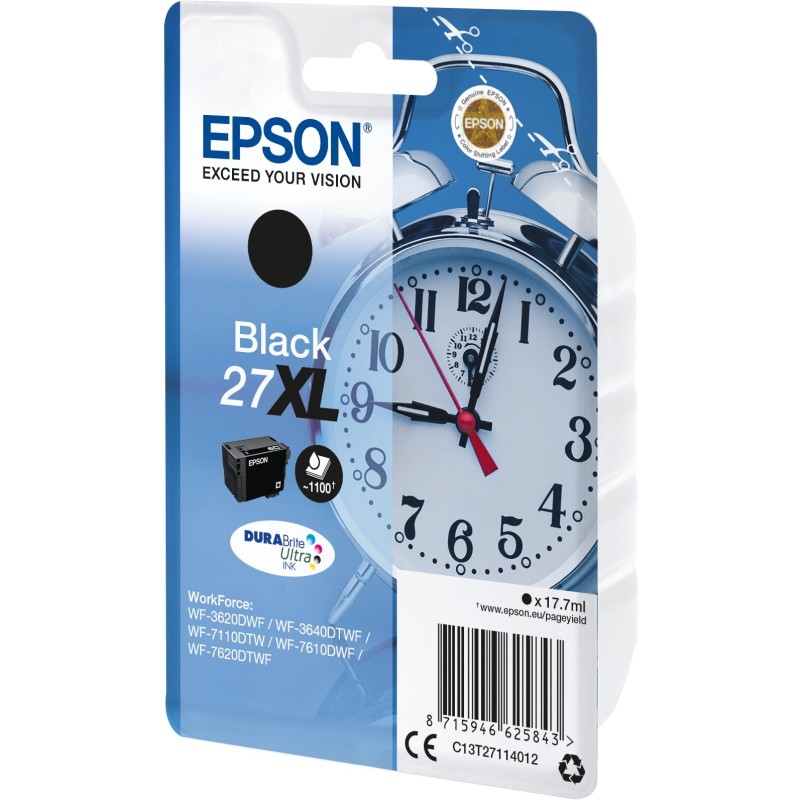 Buy Epson - C13T27114012 - 27 XL Black New Packaging in Cyprus, Nicosia, Limassol, Larnaka, Pafos