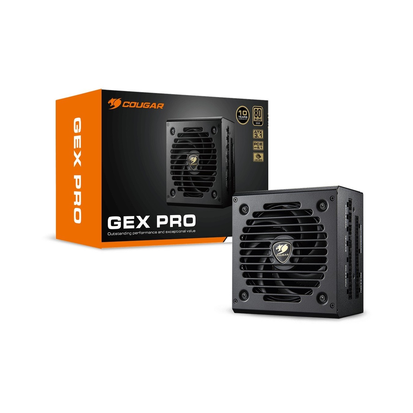 COUGAR Power Supply - GEX PRO 750W - ATX3.1, 80 Plus Gold, Modular — Buy in Cyprus with Fast Delivery