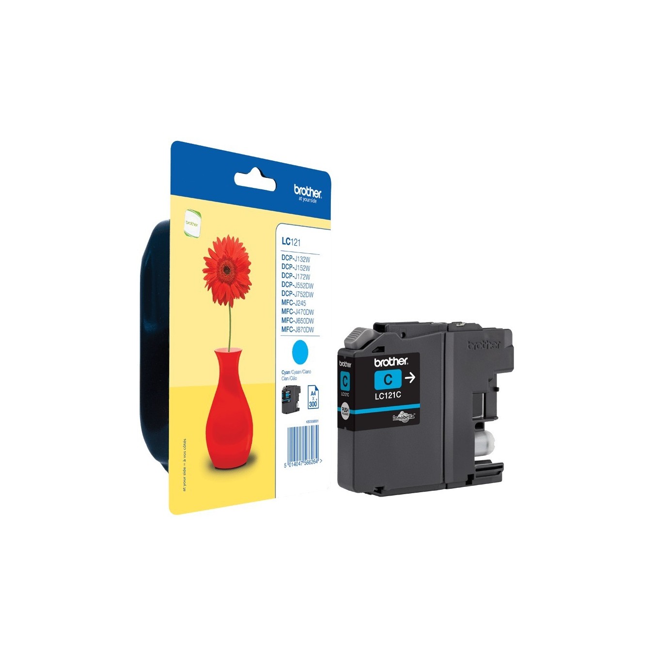 Brother Ink - LC-121C - Cyan up to 300 pages A4 ISO 24711 — Buy in Cyprus with Fast Delivery
