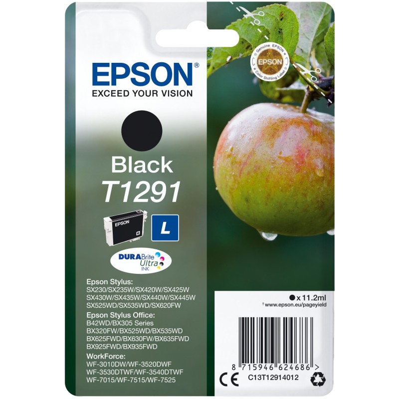 Buy Epson Ink - T1291 - Black in Cyprus, Nicosia, Limassol, Larnaka, Pafos