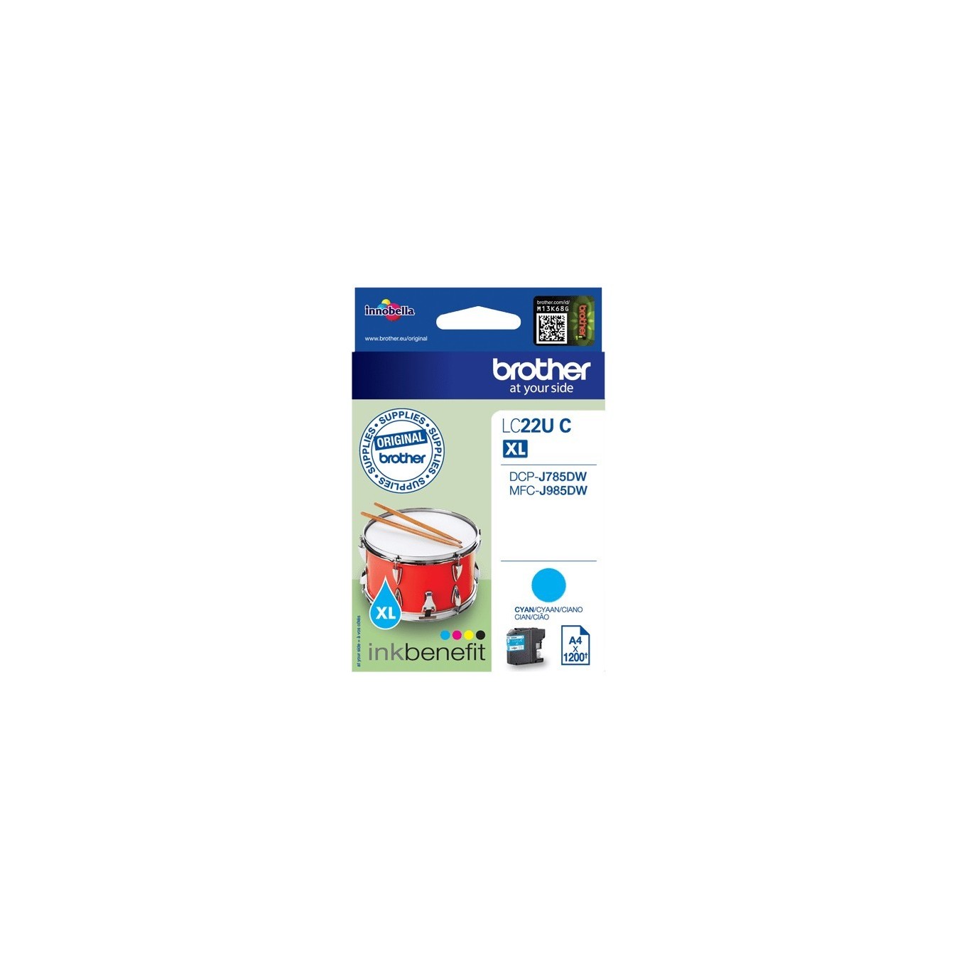 Brother - LC22UC - Cyan — Buy in Cyprus with Fast Delivery