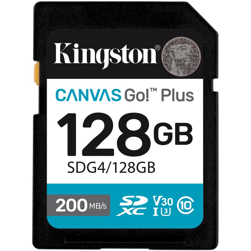Buy Kingston Canvas Go Plus - 128GB XC Canvas Go Plus Gen4 - 200MB/s C10 UHS-I U... in Cyprus, Nicosia, Limassol, Larnaka, Pafos