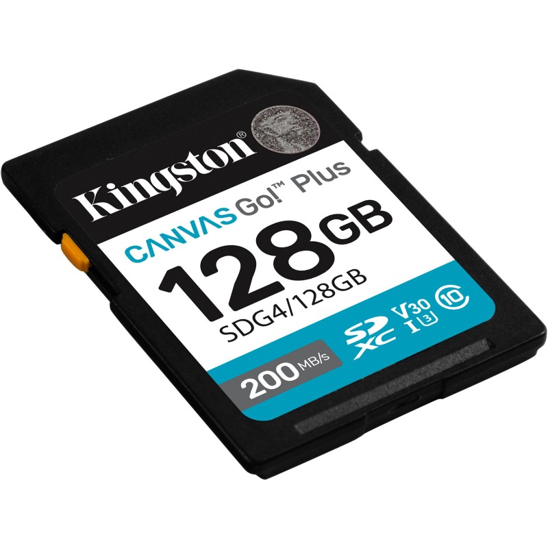 Buy Kingston Canvas Go Plus - 128GB XC Canvas Go Plus Gen4 - 200MB/s C10 UHS-I U... in Cyprus, Nicosia, Limassol, Larnaka, Pafos