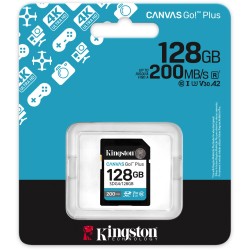 Buy Kingston Canvas Go Plus - 128GB XC Canvas Go Plus Gen4 - 200MB/s C10 UHS-I U... in Cyprus, Nicosia, Limassol, Larnaka, Pafos