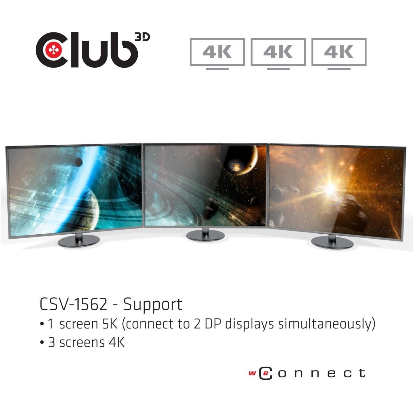 Club3D 4K ChargingDock USB-C - 6xUSB3 2xDP HDMI LAN Audio — Buy in Cyprus with Fast Delivery