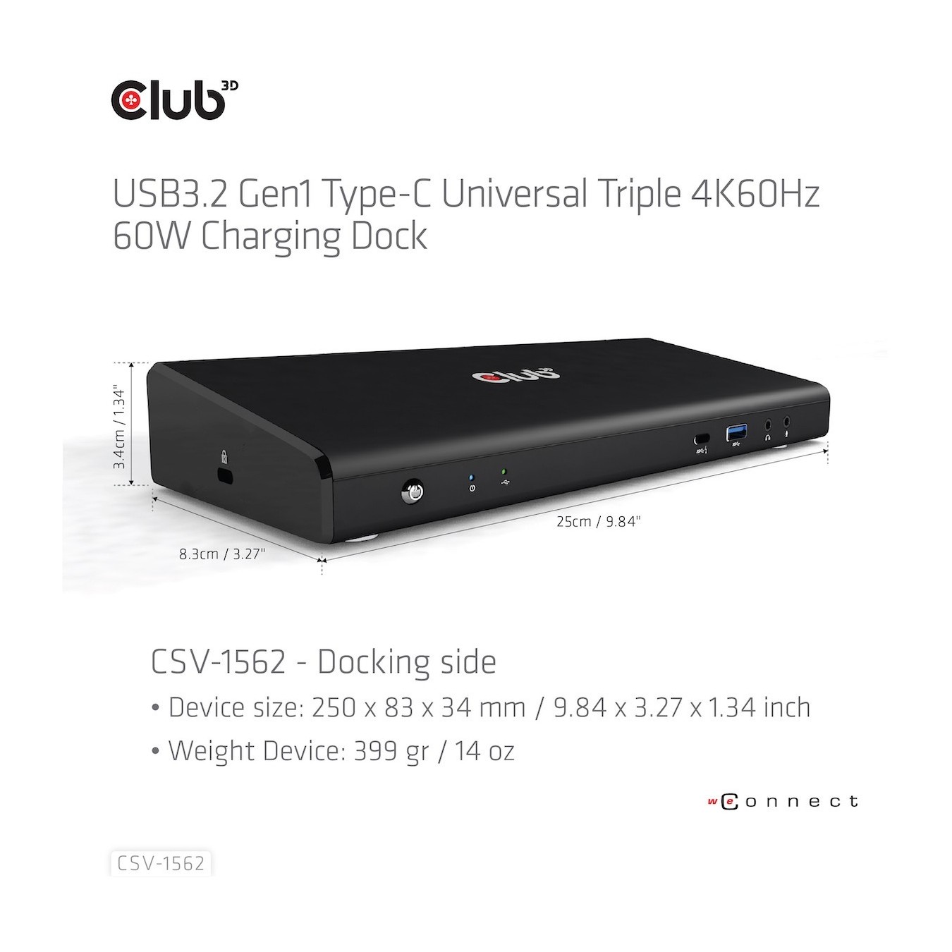Club3D 4K ChargingDock USB-C - 6xUSB3 2xDP HDMI LAN Audio — Buy in Cyprus with Fast Delivery