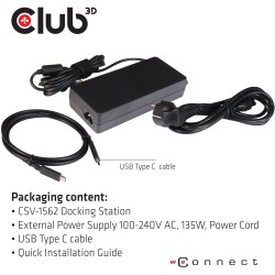Buy Club3D 4K ChargingDock USB-C - 6xUSB3 2xDP HDMI LAN Audio in Cyprus, Nicosia, Limassol, Larnaka, Pafos