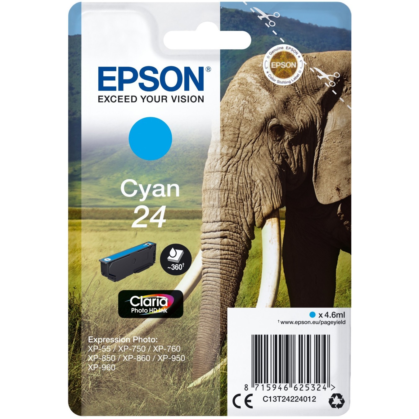 Epson - C13T24224012 - cyan — Buy in Cyprus with Fast Delivery