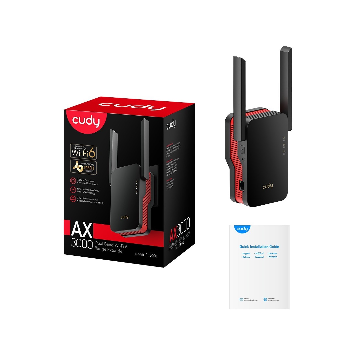Cudy Mesh Repeater - AX3000 - WiFi 6 Mesh Repeater — Buy in Cyprus with Fast Delivery