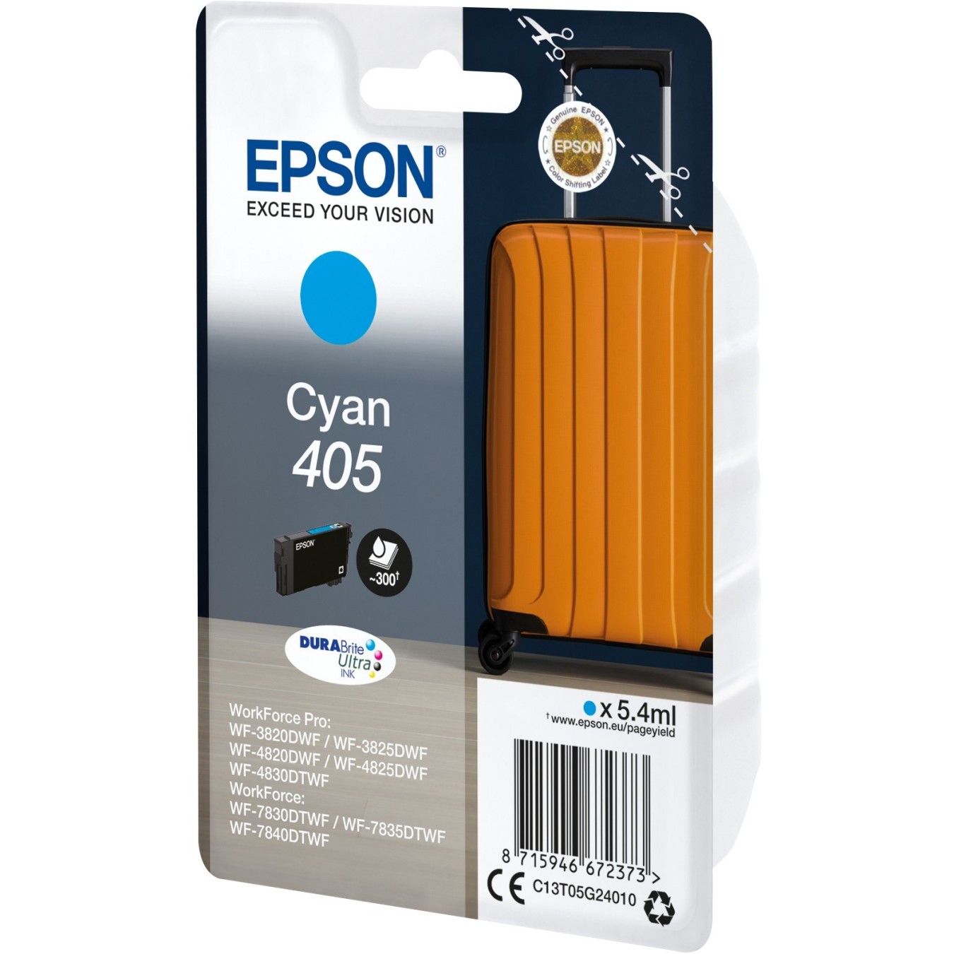 Epson Ink - 405 - 6LB Singlepack Cyan DURABrite Ultra Ink — Buy in Cyprus with Fast Delivery