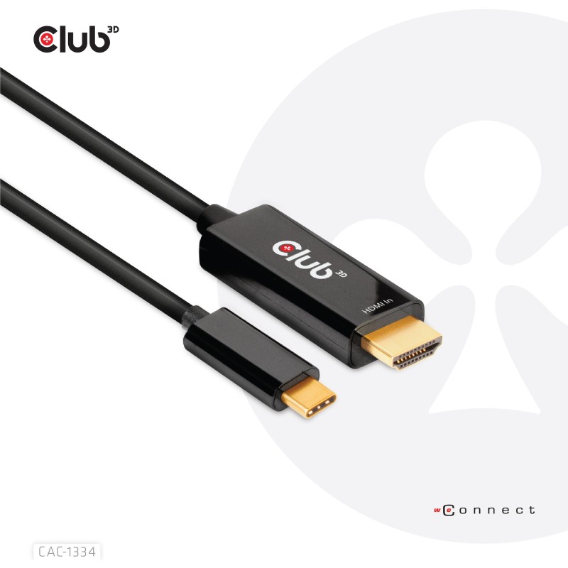 Buy Club3D HDMI Cable A - to USB-C active 4K60Hz 1.8m retail in Cyprus, Nicosia, Limassol, Larnaka, Pafos