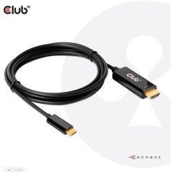 Buy Club3D HDMI Cable A - to USB-C active 4K60Hz 1.8m retail in Cyprus, Nicosia, Limassol, Larnaka, Pafos