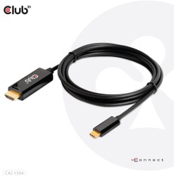 Buy Club3D HDMI Cable A - to USB-C active 4K60Hz 1.8m retail in Cyprus, Nicosia, Limassol, Larnaka, Pafos
