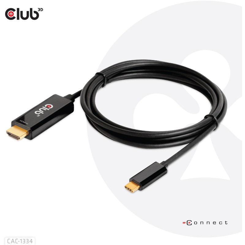 Buy Club3D HDMI Cable A - to USB-C active 4K60Hz 1.8m retail in Cyprus, Nicosia, Limassol, Larnaka, Pafos