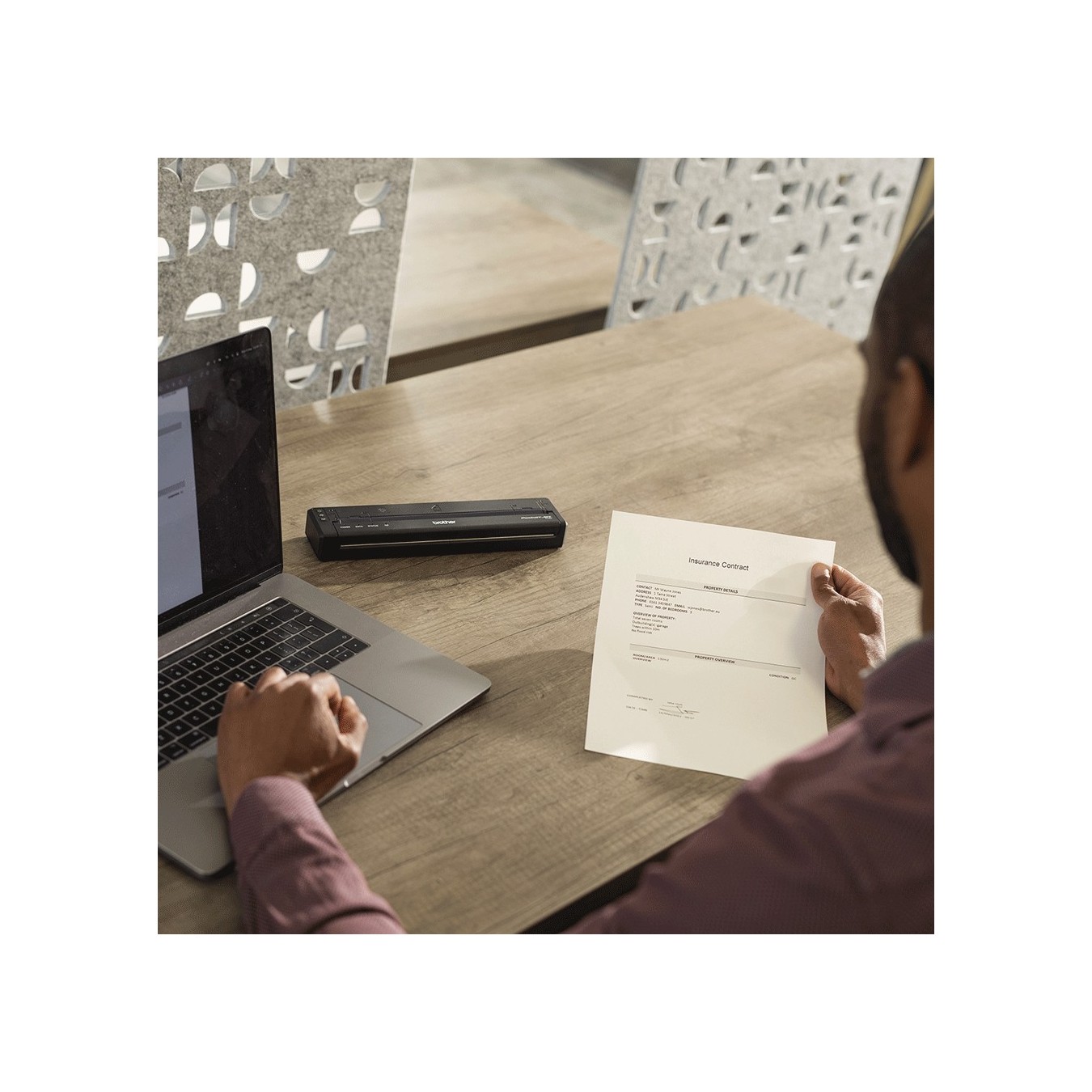 Brother Mobile Direct Thermal A4 Document Printer - PJ-822 - Mobile Direct Thermal A4 Document Printer