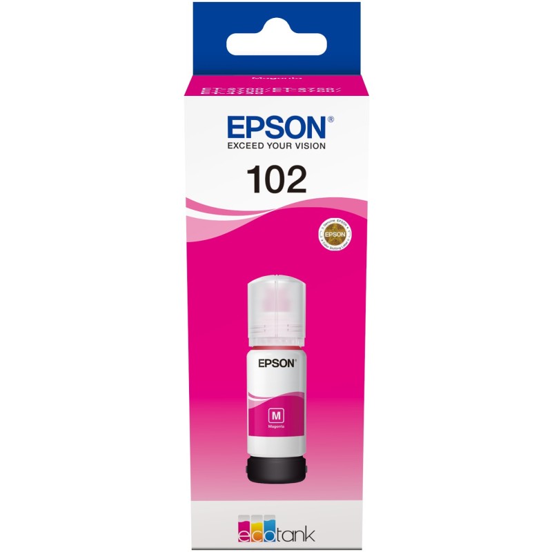 Buy Epson Ink 102 EcoTank - C13T03R340 - Magenta up to 6,000 pages in Cyprus, Nicosia, Limassol, Larnaka, Pafos