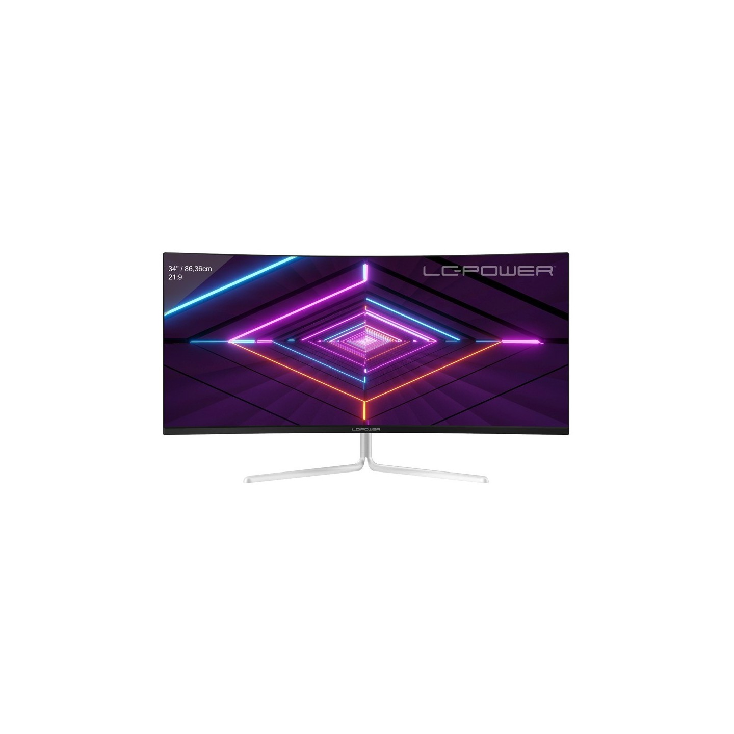 LC-Power 86.36cm (34") LC-M34-UWQHD-100-C-V3 VA+DP+HDMI (Boxed) — Buy in Cyprus with Fast Delivery