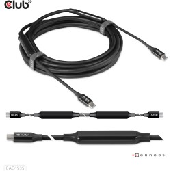 Buy Club3D Cable - USB 3.2 Type-C 5m Active St St in Cyprus, Nicosia, Limassol, Larnaka, Pafos