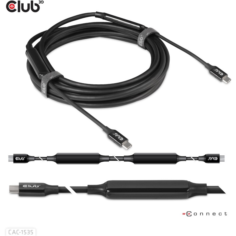 Buy Club3D Cable - USB 3.2 Type-C 5m Active St St in Cyprus, Nicosia, Limassol, Larnaka, Pafos