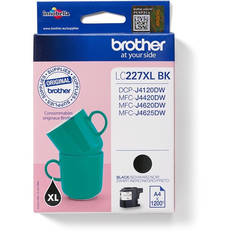 Buy Brother Ink - LC-227XL-BK - Black up to 1,200 pages per ISO IEC 24711 in Cyprus, Nicosia, Limassol, Larnaka, Pafos