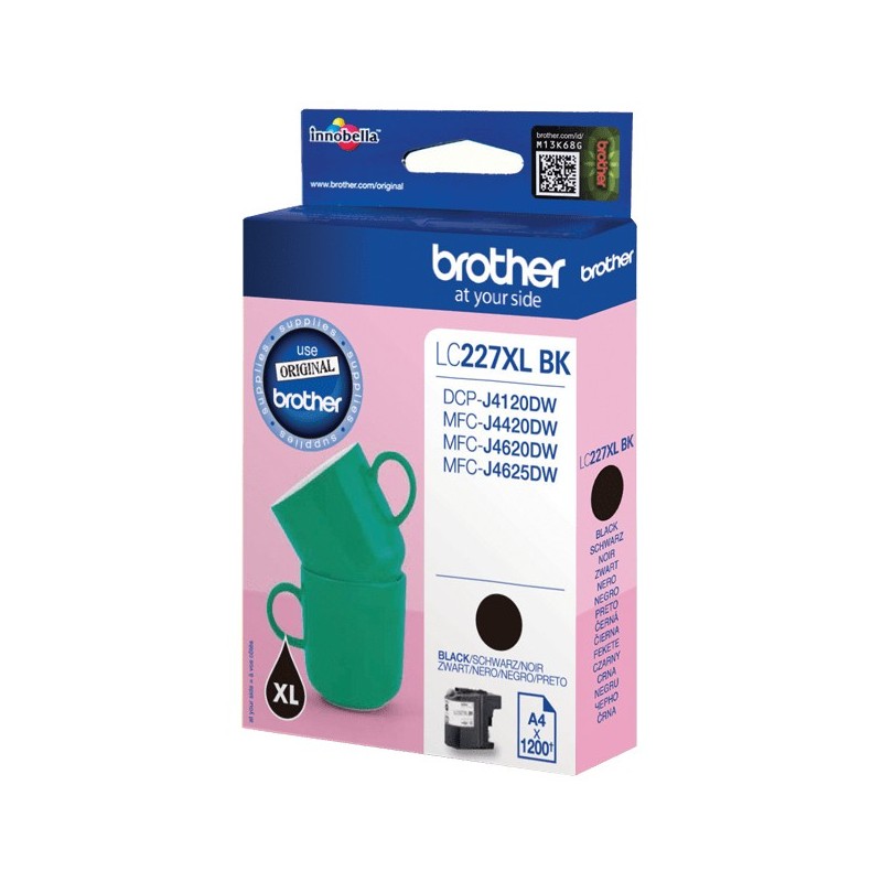 Buy Brother Ink - LC-227XL-BK - Black up to 1,200 pages per ISO IEC 24711 in Cyprus, Nicosia, Limassol, Larnaka, Pafos