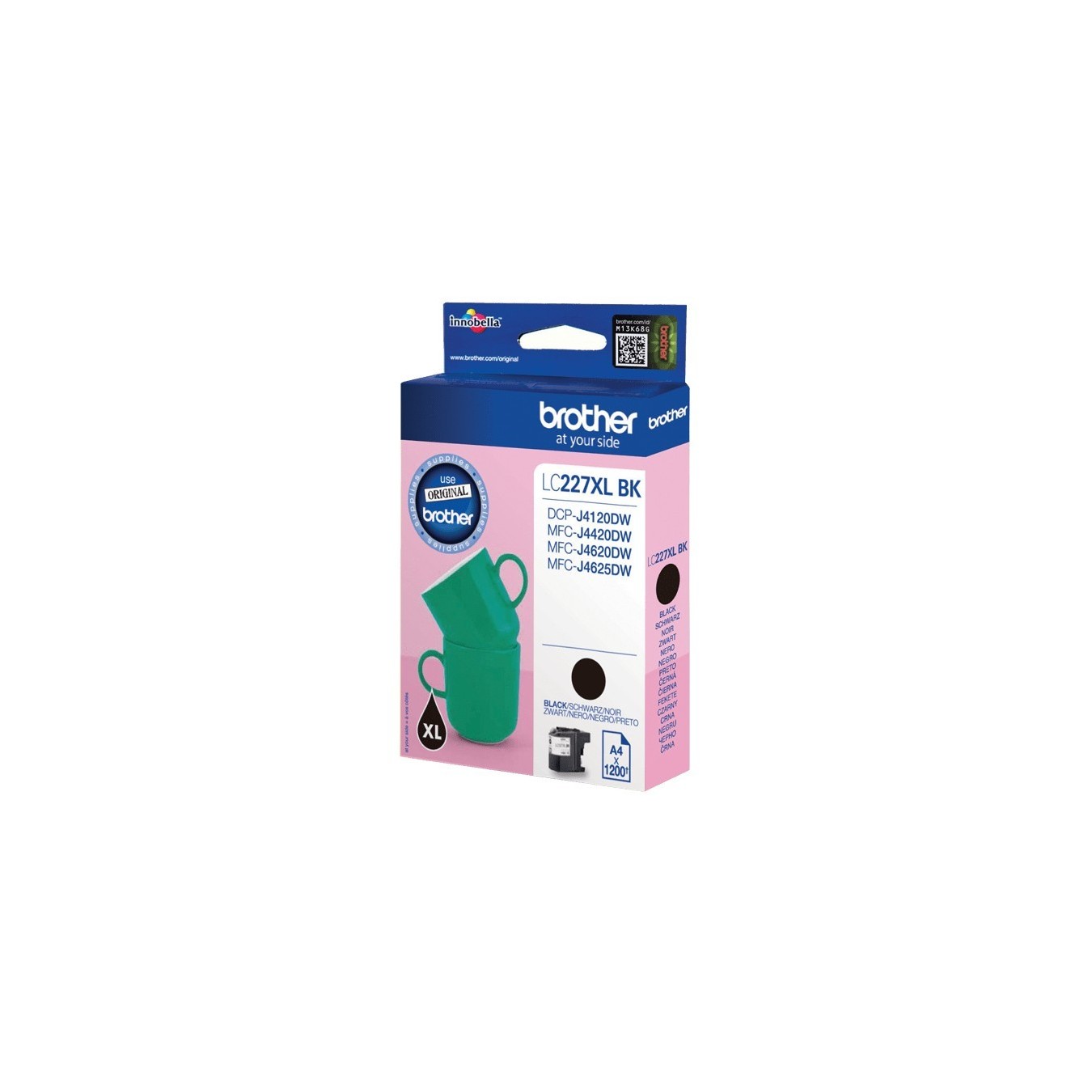 Brother Ink - LC-227XL-BK - Black up to 1,200 pages per ISO IEC 24711 — Buy in Cyprus with Fast Delivery