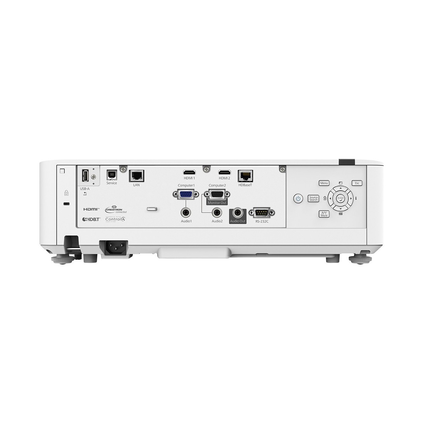 Epson Laser 3-LCD 5200-Lumen 16:10 HDMI VGA USB Speaker WUXGA White - EB-L520U - (1920x1200)