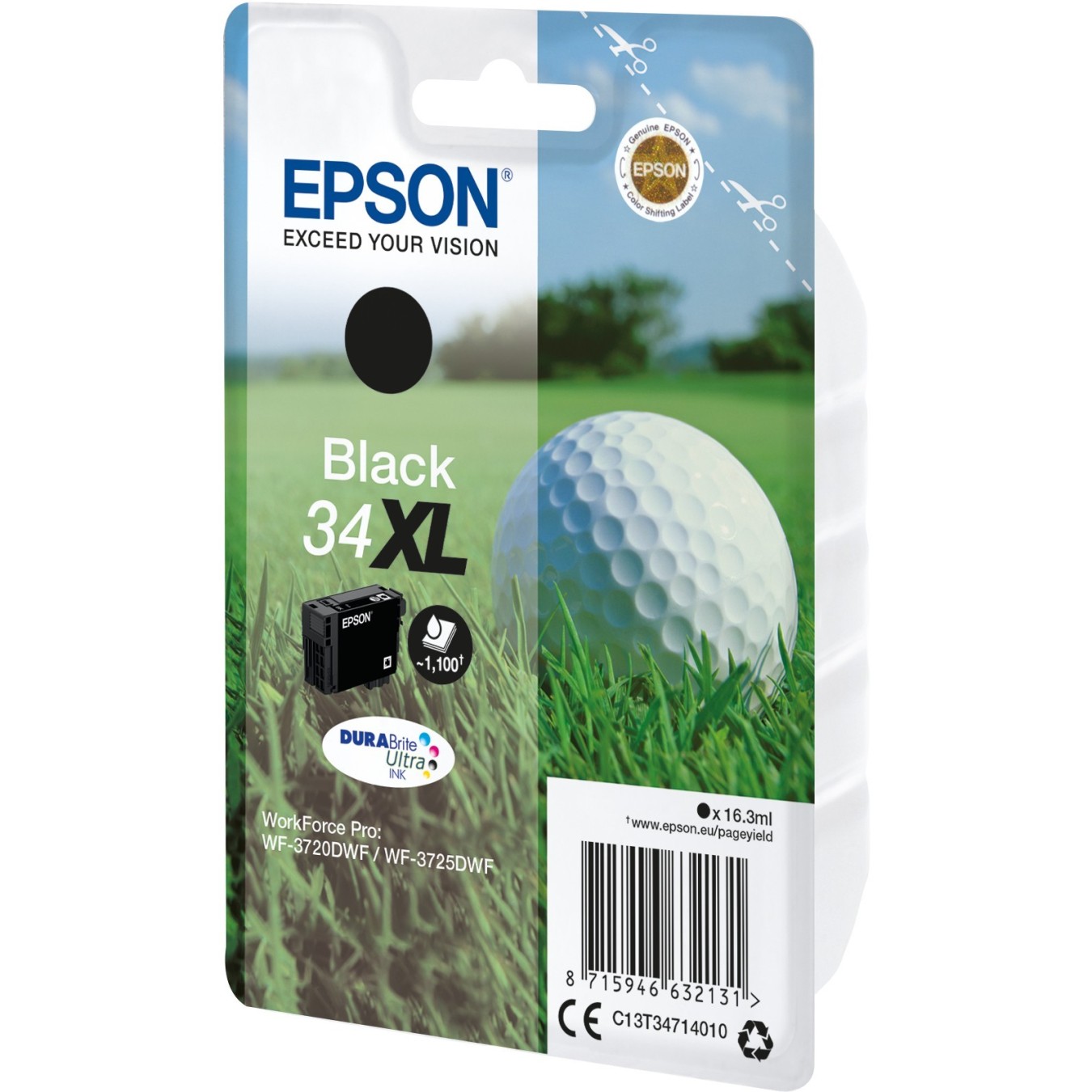 Epson Ink Cartridge - C13T34714010 - 34XL Black up to 1100 pages — Buy in Cyprus with Fast Delivery