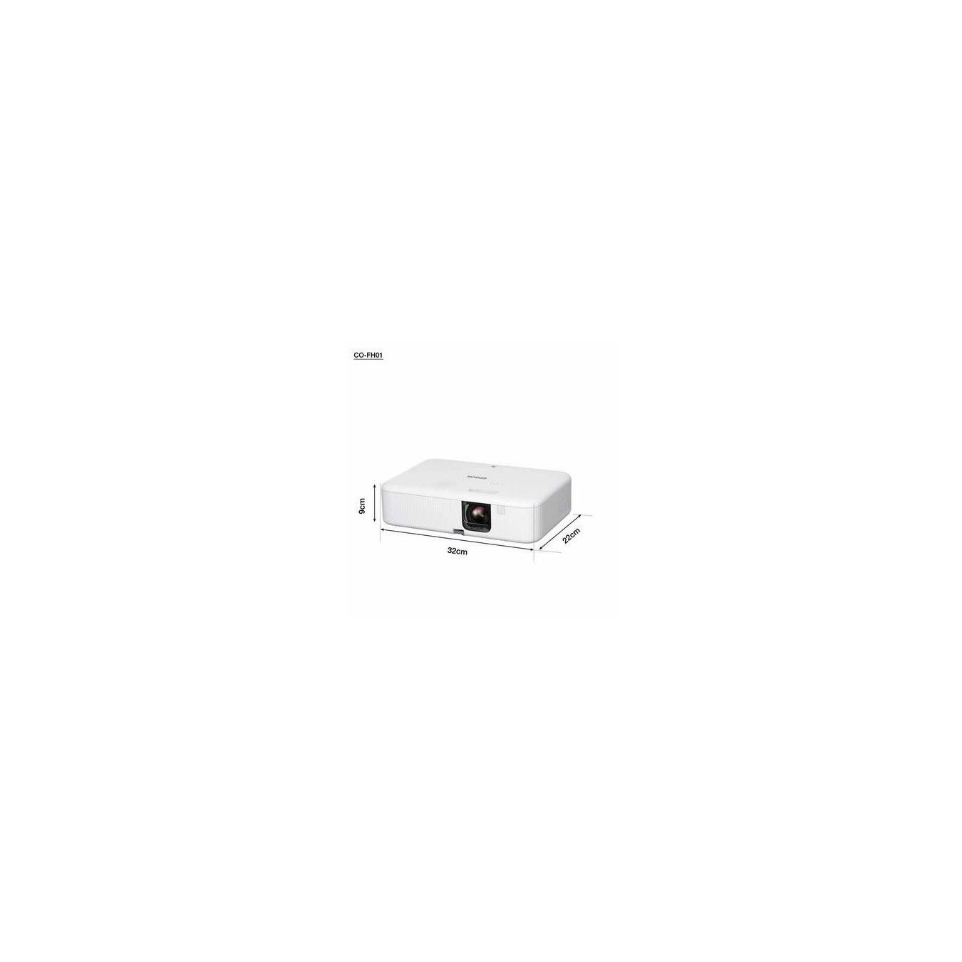 Epson Projector - CO-FH01 - (1920x1080) 3000-Lumen 3-LCD 16:9 HDMI USB Speaker Full HD White
