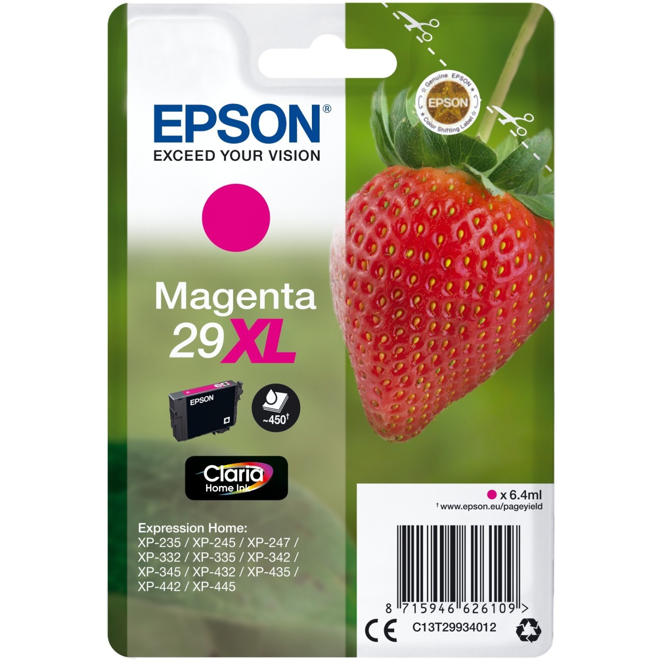 Epson Ink Cartridge - 29XL - Magenta, New Packaging — Buy in Cyprus with Fast Delivery