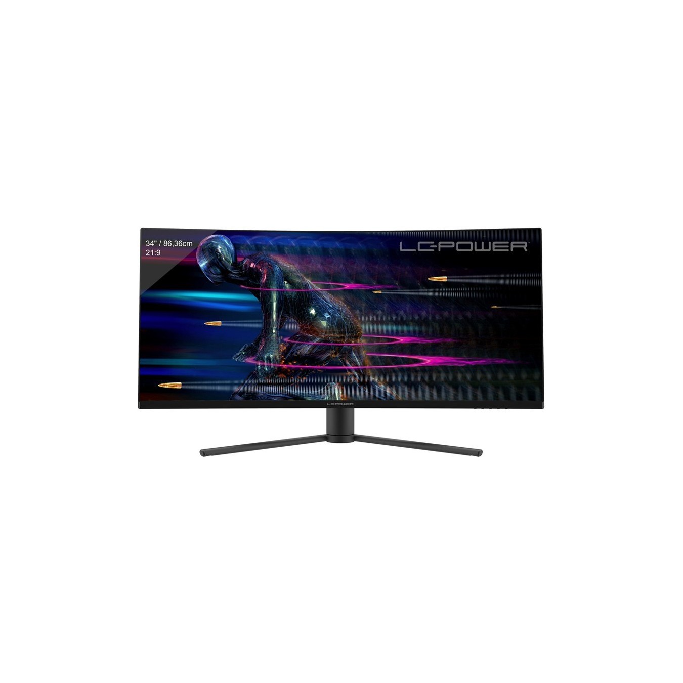 LC-Power 86.36cm (34') - LC-M34-UWQHD-165-C - VA+DP+HDMI — Buy in Cyprus with Fast Delivery