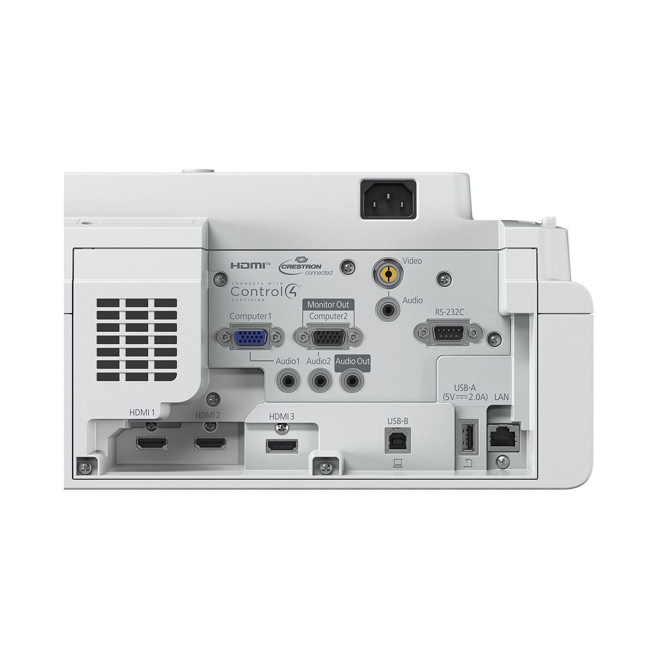 EPSON - EB-770F - (1920x1080) 3-LCD Laser 4100-Lumen 16:9 HDMI VGA composite video USB Wi-Fi Speaker Full HD White