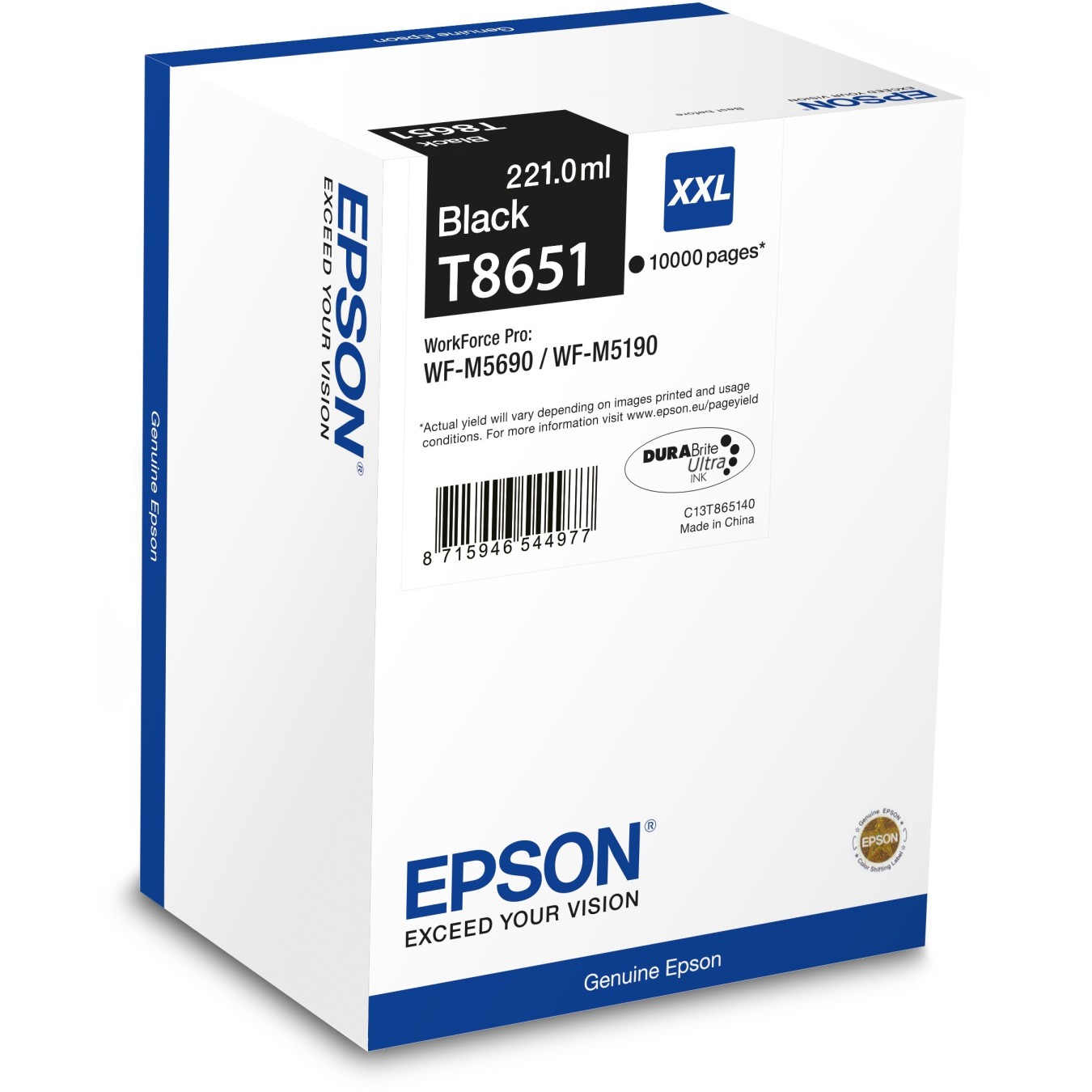 Epson Ink - C13T865140 - Black up to 10,000 pages — Buy in Cyprus with Fast Delivery