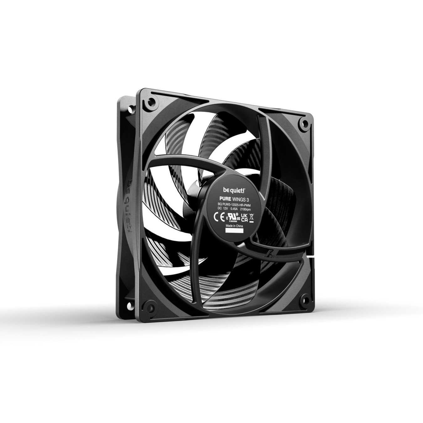 Be Quiet Pure Wings 3 High-Speed PWM 120mm Fan - BL106 - Black, 2100 RPM, 59.6 CFM — Buy in Cyprus with Fast Delivery