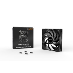 Buy Be Quiet Pure Wings 3 High-Speed PWM 120mm Fan - BL106 - Black, 2100 RPM, 59... in Cyprus, Nicosia, Limassol, Larnaka, Pafos