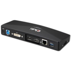 Buy Club3D 4K Dockingstation USB3 - to 3xUSB3 HDMI DP DVI Black in Cyprus, Nicosia, Limassol, Larnaka, Pafos