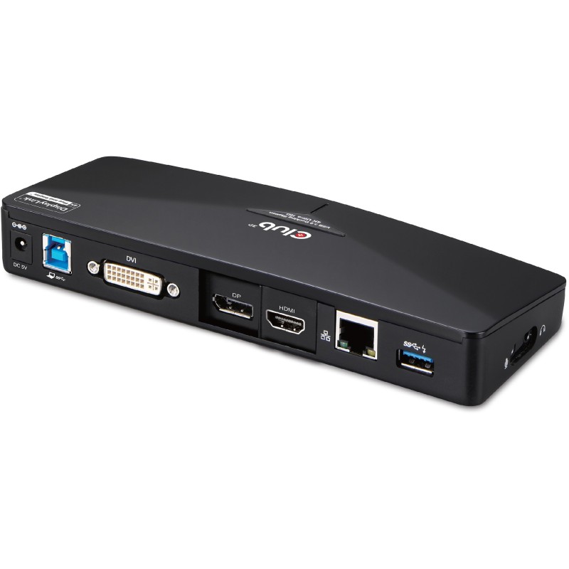 Buy Club3D 4K Dockingstation USB3 - to 3xUSB3 HDMI DP DVI Black in Cyprus, Nicosia, Limassol, Larnaka, Pafos
